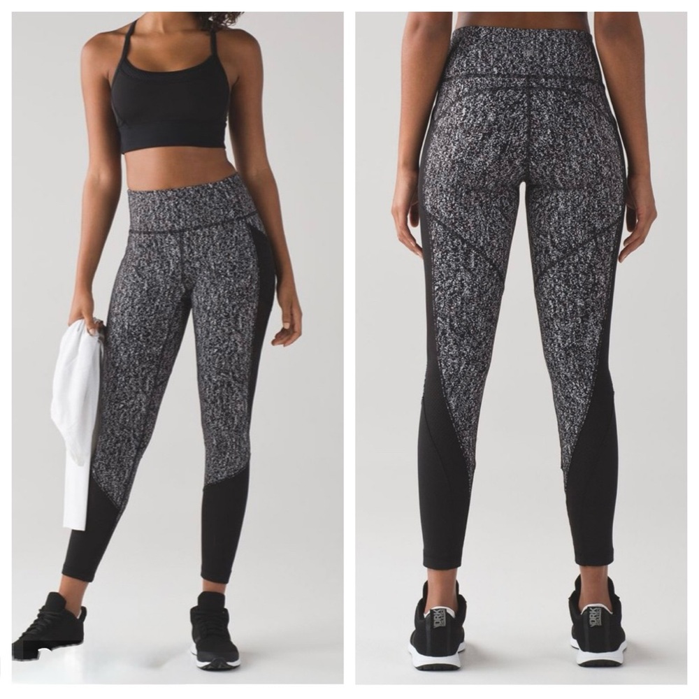 Lululemon Fit Physique Legging in Black and White